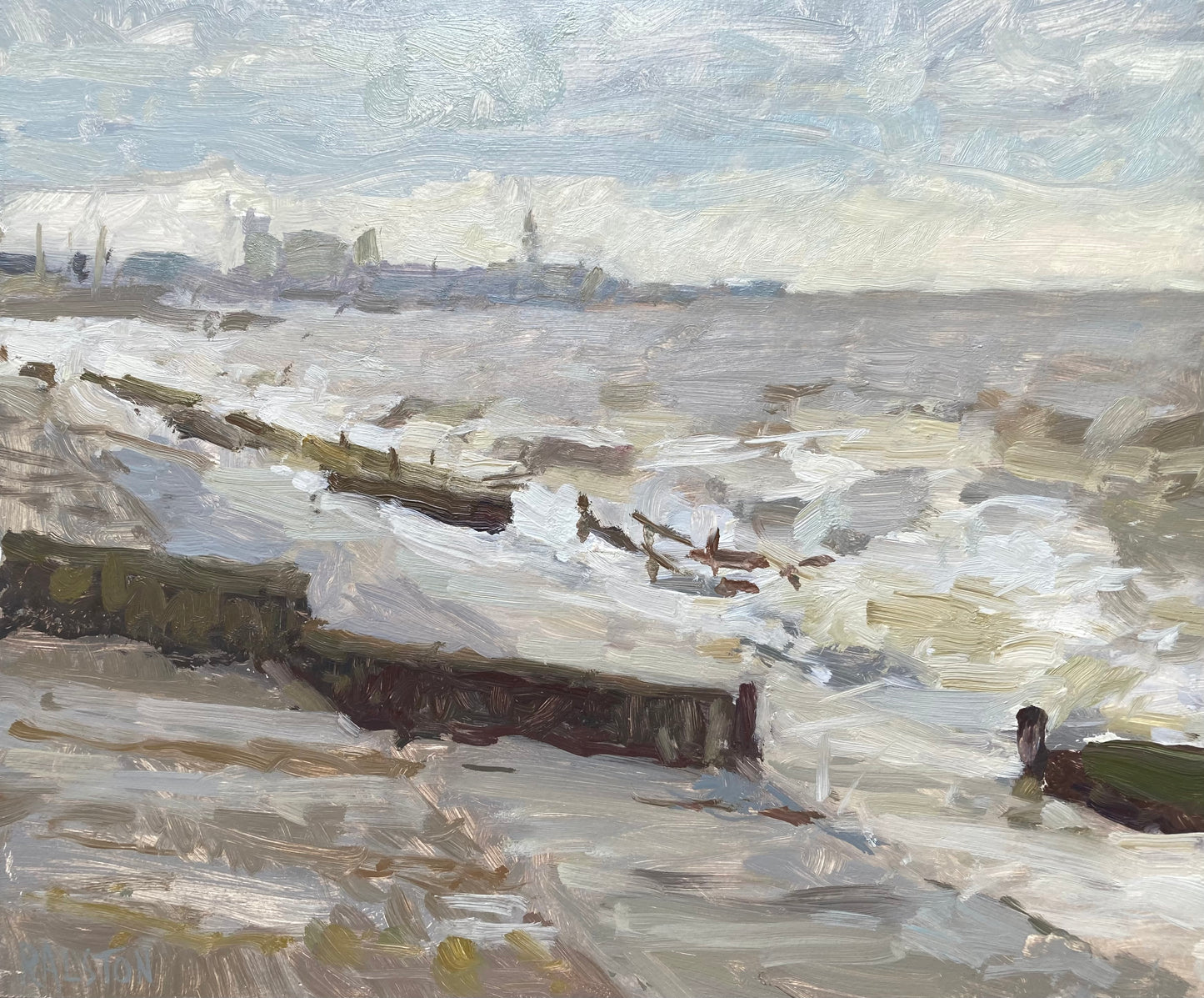 Towards Blackpool from Rossall