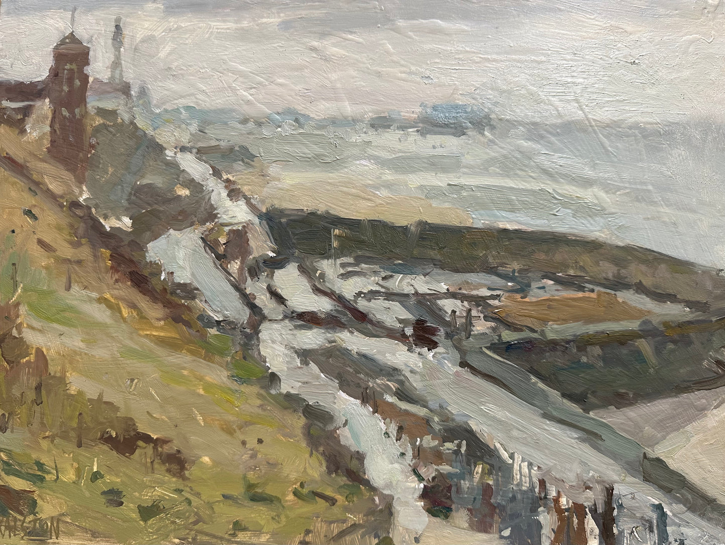 North-shore-boating-lake-original-oil-painting-by-Ralston