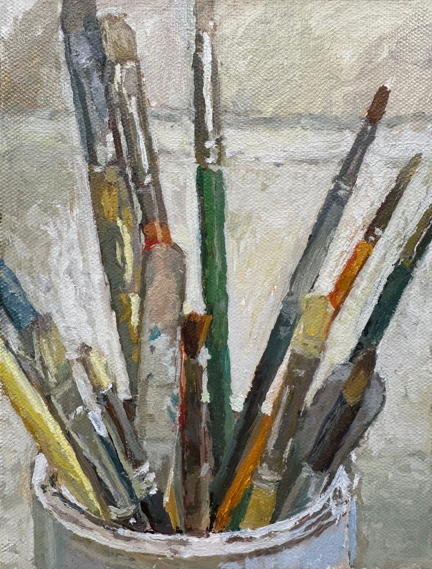 Artist-brushes-still-life-painting-by-northern-artist-Ralston