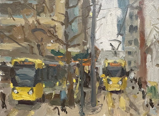 Manchester-trams-st-Peter’s-square-painting