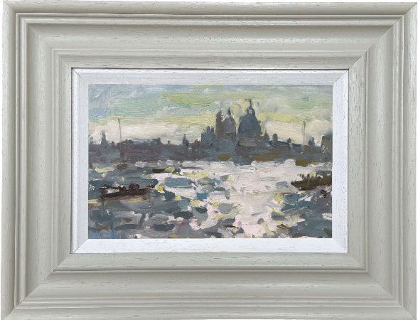 a framed Venetian oil painting by Adam Ralston ROI
