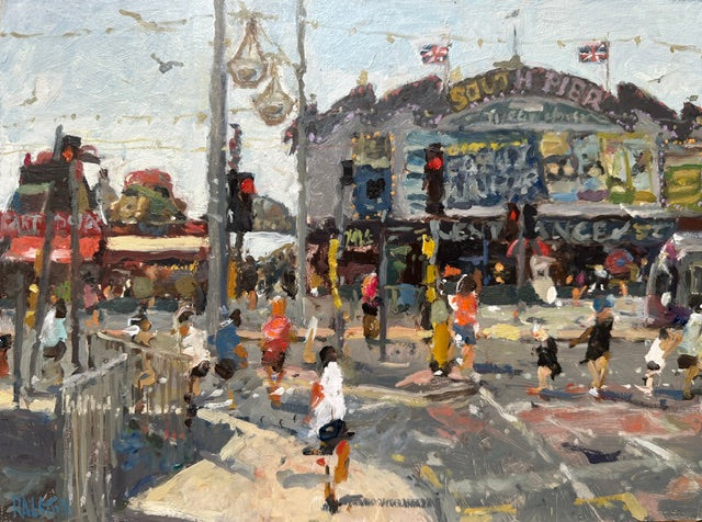 South Pier with Pirate Bouncy Castle
